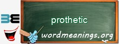 WordMeaning blackboard for prothetic